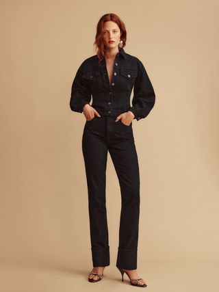 Reformation + Banyan High Rise Straight Jeans