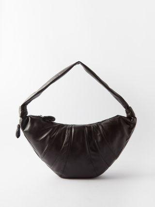 Lemaire + Croissant Large Leather Cross-Body Bag