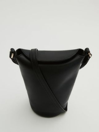 Zara + Vertical Nappa Leather Mini Crossbody Bag