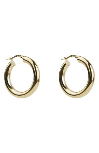Argento Vivo Sterling Silver + Tube Hoop Earrings