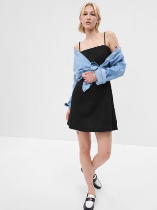 Gap + Linen-Blend Mini Dress