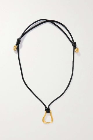 Alighieri + The Mini Link of Wanderlust Gold-Plated Cord Necklace
