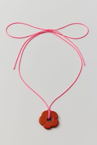 Nefelibata + Jumbo Fleur Bolo Tie Corded Necklace
