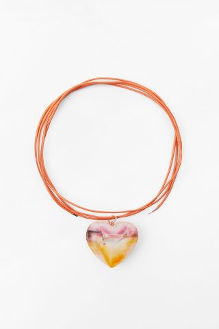 Zara + Heart Cord Necklace