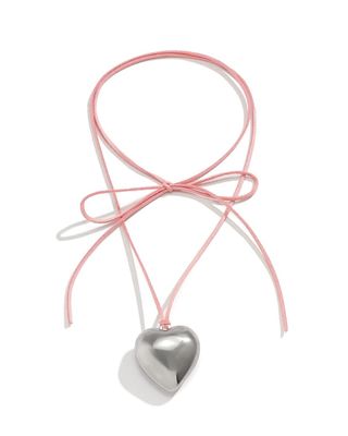 Lnkre Jewelry + Puffed Heart Cord String Necklace