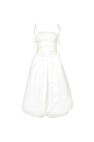 Amy Lynn Official + Alexa White Puffball Dress