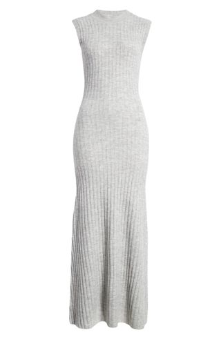 Topshop + Sleeveless Rib Sweater Dress