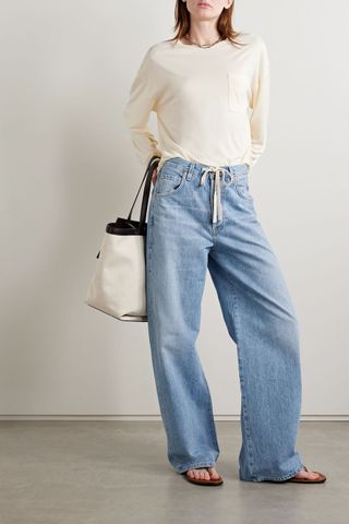 Citizens of Humanity + + Net Sustain Brynn High-Rise Wide-Leg Organic Jeans