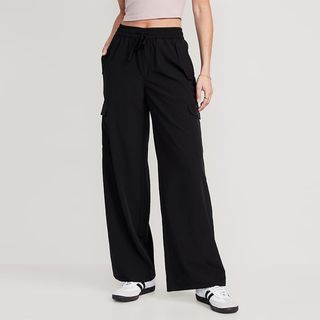 Old Navy + High-Waisted StretchTech Cargo Wide-Leg Pants
