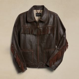 Banana Republic + Saguaro Fringe Leather Jacket