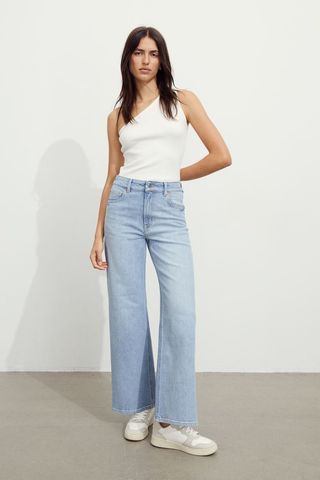 H&M + Wide High Jeans
