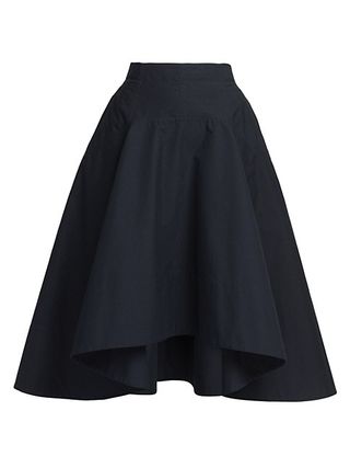 Bottega Veneta + Canvas Full Midi-Skirt