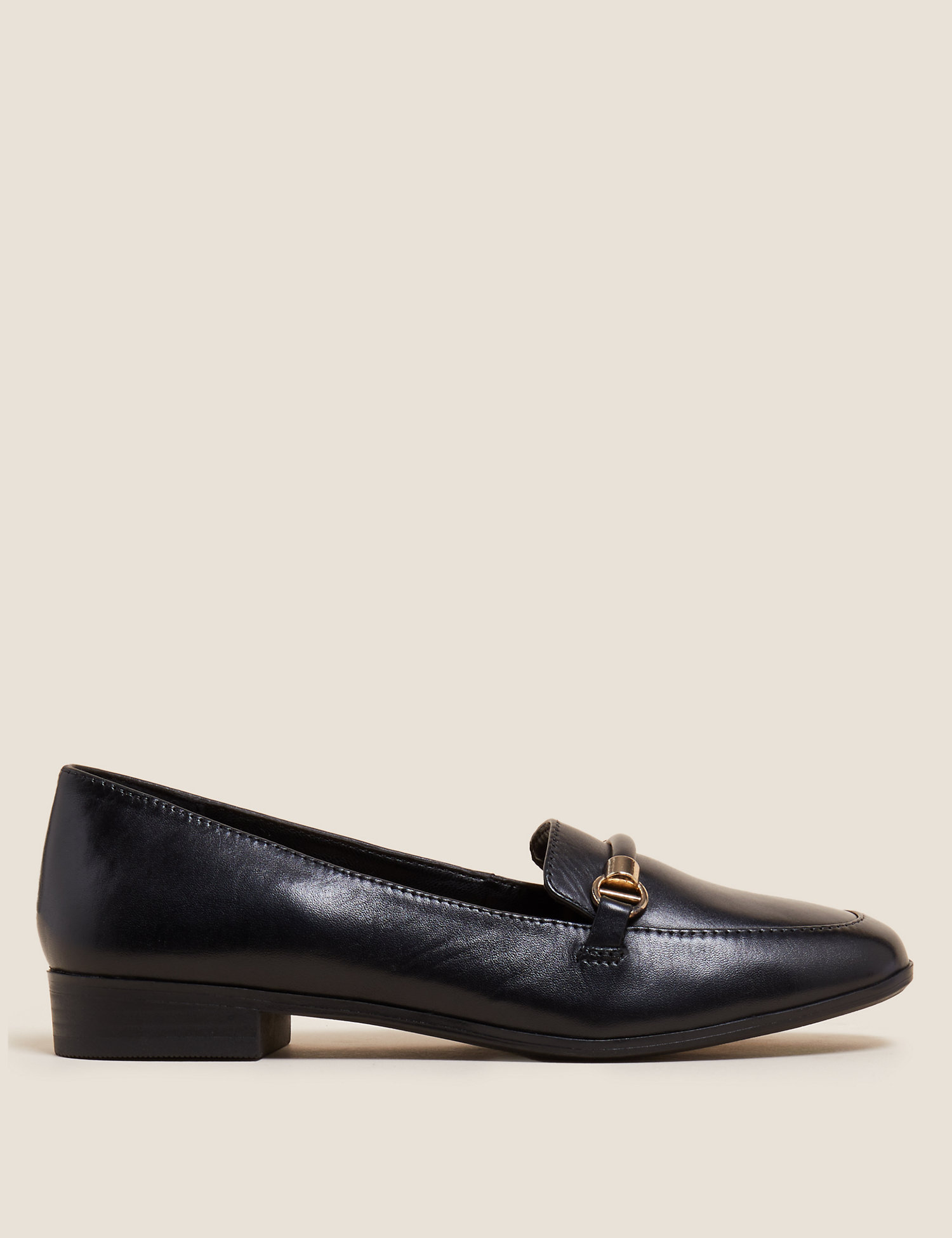 M&S Collection + Leather Flat Loafers