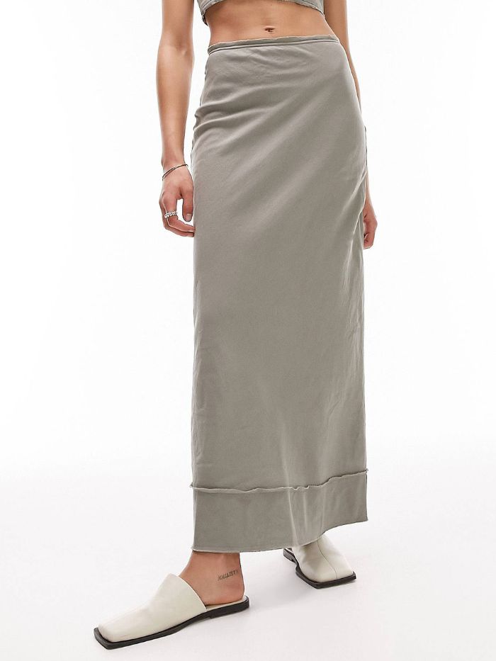 Topshop + Co-ord Linen Maxi Skirt