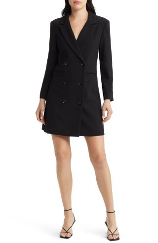 French Connection + Whisper Double Breasted Blazer Dress