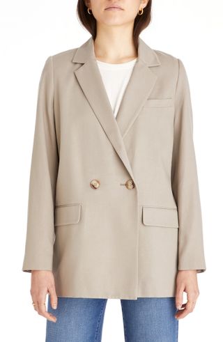 Madewell + Caldwell Drapeweave Double Breasted Blazer