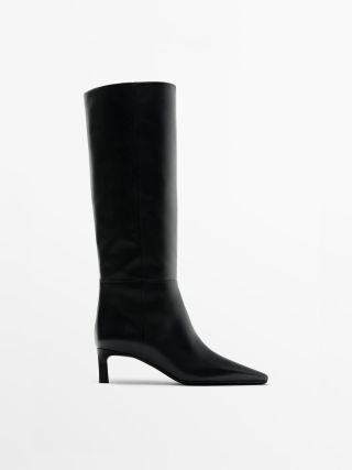Massimo Dutti + Low Heel Boots
