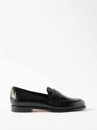 Aeyde + Oscar Leather Penny Loafers