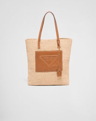 Prada + Crochet and Leather Tote Bag