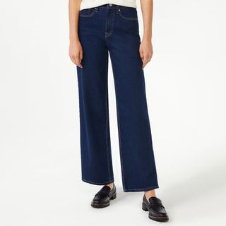Free Assembly + High Rise 70's Full Wide Leg Straight Jeans