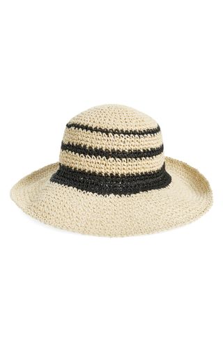 Treasure & Bond + Stripe Straw Crochet Bucket Hat