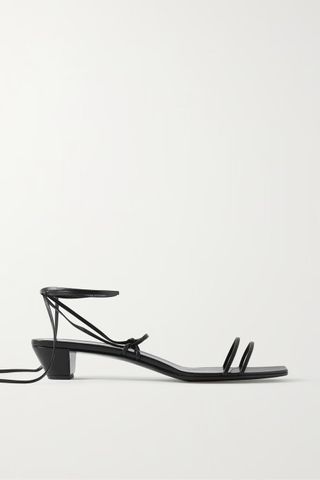 The Row + Graphic Leather Sandals