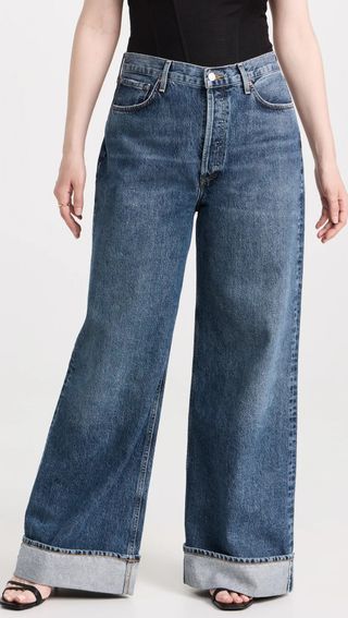 Agolde + Dame High Rise Wide Leg Jeans
