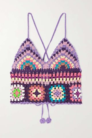 Alix Pinho + Crocheted Cotton Top