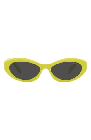 Prada + 55mm Irregular Sunglasses