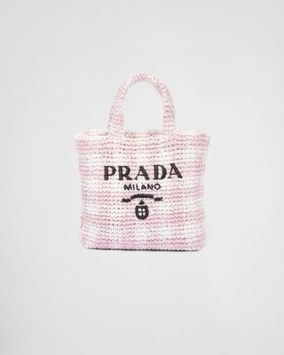 Prada + Small Crochet Tote Bag