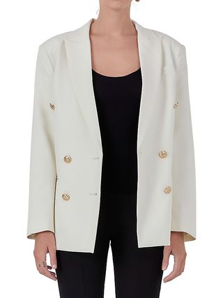 Endless Rose + Double Breasted Suit Blazer
