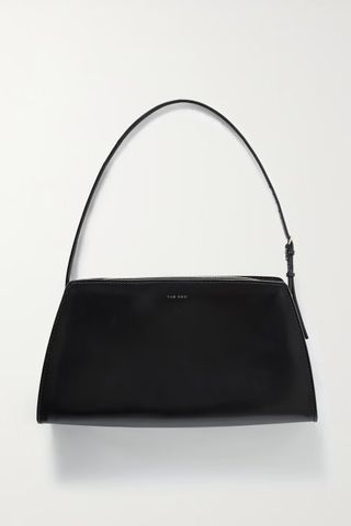 The Row + Dalia Glossed-Leather Shoulder Bag