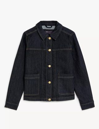 M&S Collection + Cotton Rich Denim Utility Jacket
