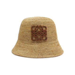 Loewe + Anagram Raffia Bucket Hat