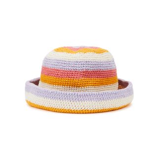Lack of Color + Island Striped Knitted Cotton Bucket Hat