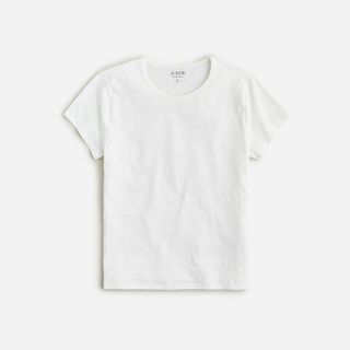 J.Crew + Slim-fit crewneck T-shirt in organic slub cotton