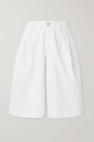 Goldsign + The Scout Pleated Denim Shorts