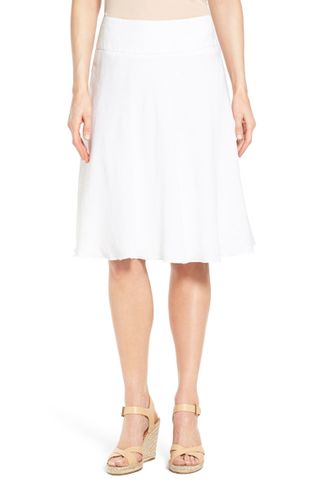 Nic+Zoe + Summer Fling Linen Blend Skirt