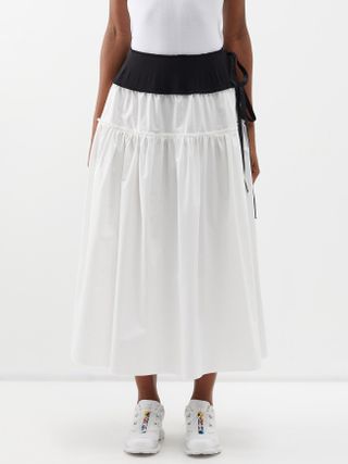 Renata Brenha + Menina Tie-Waist Cotton Skirt