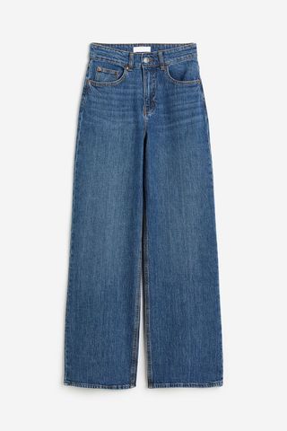 H&M + Wide High Jeans