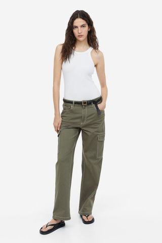 H&M + Cotton Cargo Pants