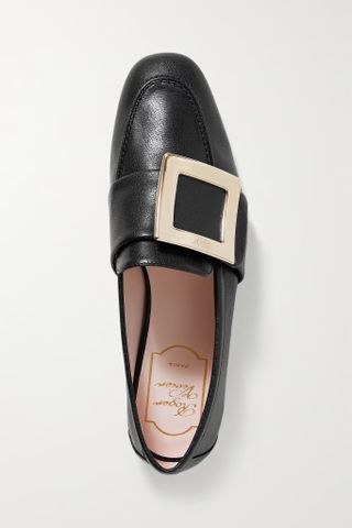 Roger Vivier + Embellished Textured-Leather Loafers