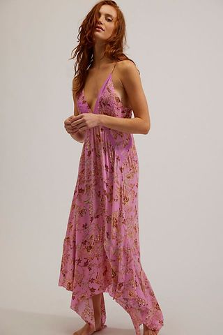 Intimately + There She Goes Printed Maxi Slip
