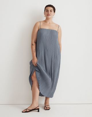 Madewell + The Goldie Dress in Plissé