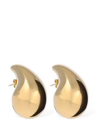 Bottega Veneta + 18kt Gold-Plated Silver Earrings