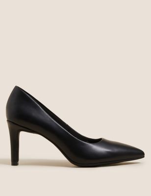M&S Collection + Stiletto Heel Pointed Court Shoes