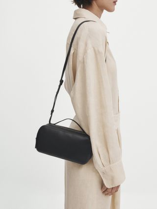 Massimo Dutti + Rectangular Nappa Leather Camera Bag