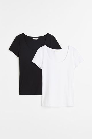 H&M + 2-Pack Jersey Tops