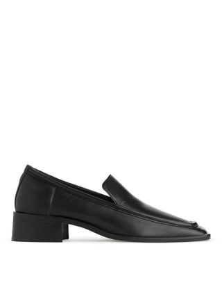 ARKET + Square-Toe Leather Loafers