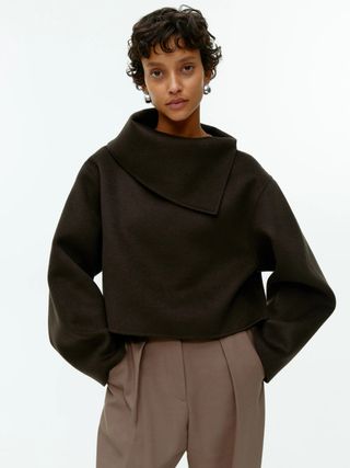 ARKET + Collared Double-Faced Wool Jumper